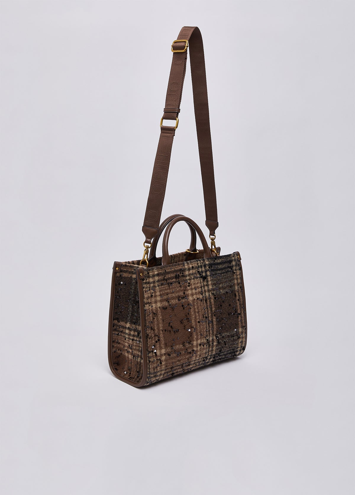 Liu JO Borsa media check con paillettes