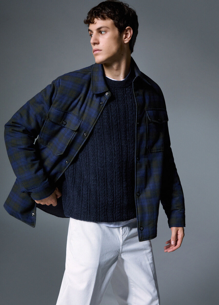Loi Jo UOMO Overshirt in tartan