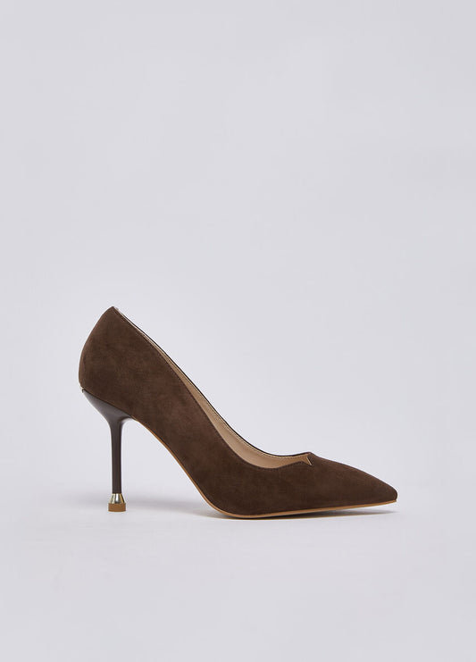 Liu JoDécolleté in camoscio Ebano