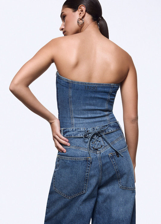 Liu Jo Denim bustier top
