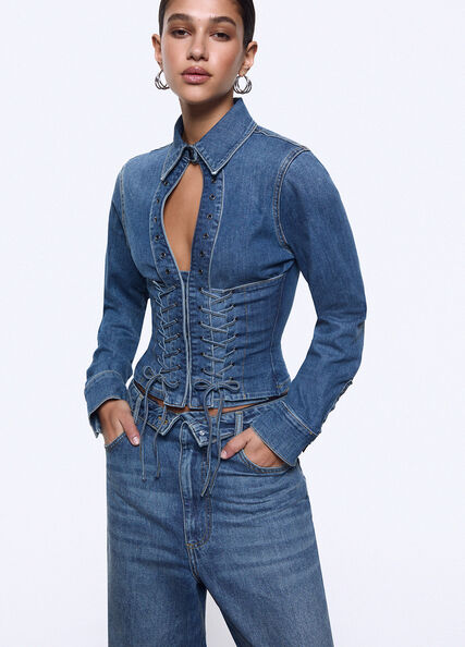 LIU JO Baggy jeans with ties