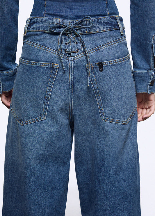 LIU JO Baggy jeans with ties