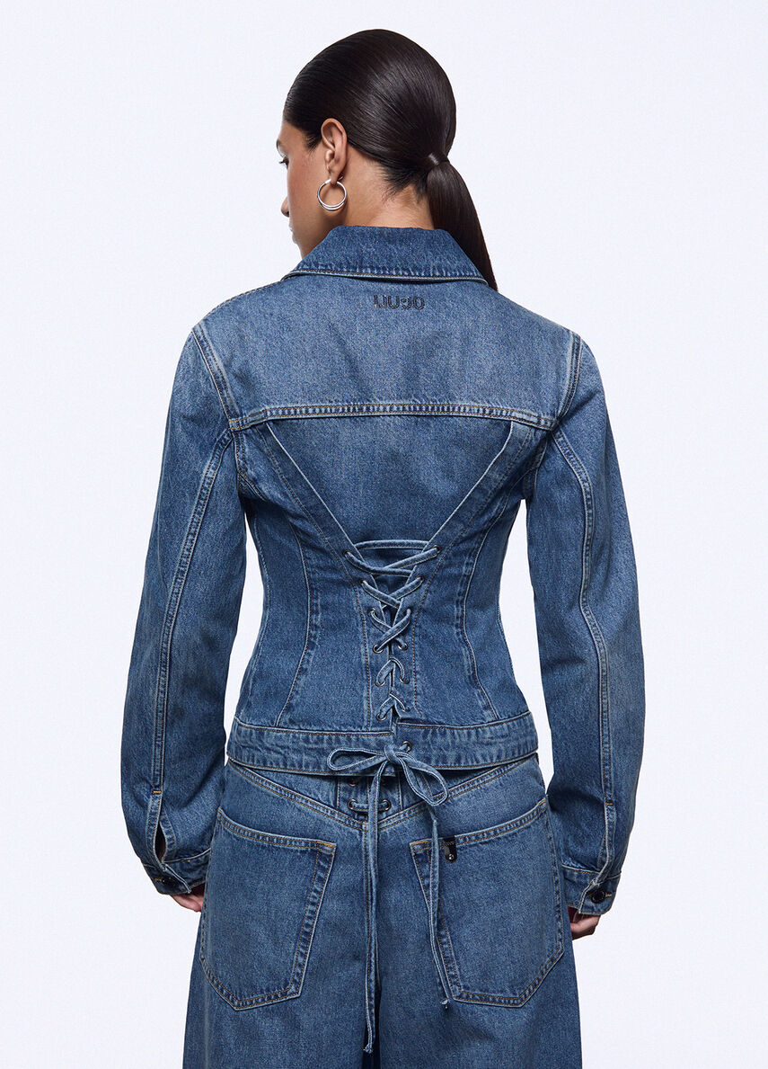 Liu Jo Denim jacket with strings