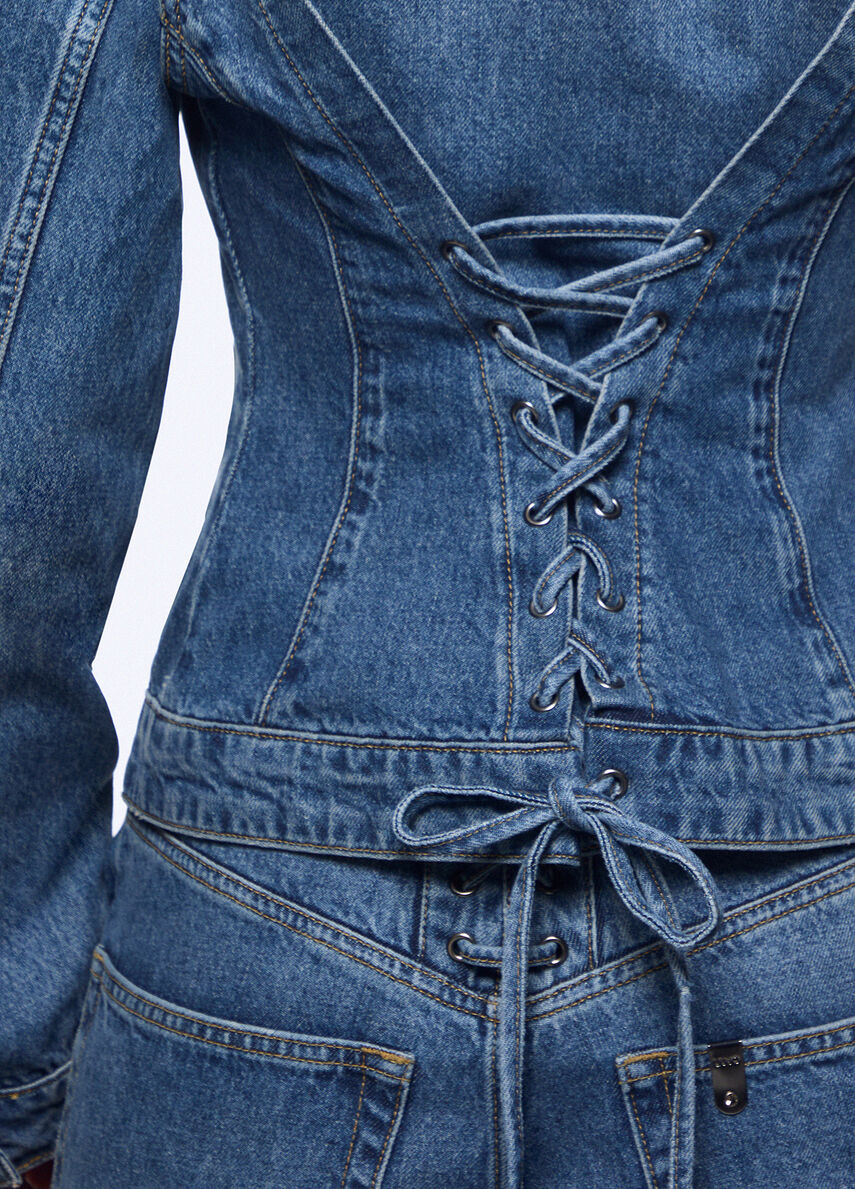Liu Jo Denim jacket with strings