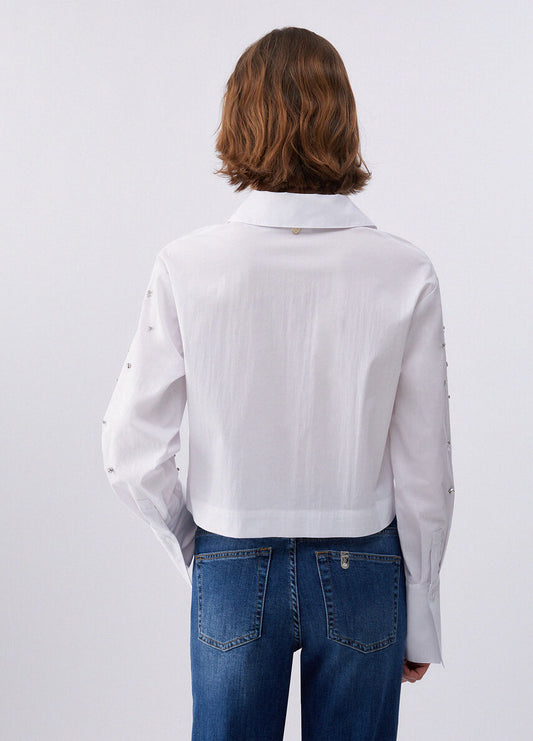 Liu Jo Camicia boxy con ricami gioiello