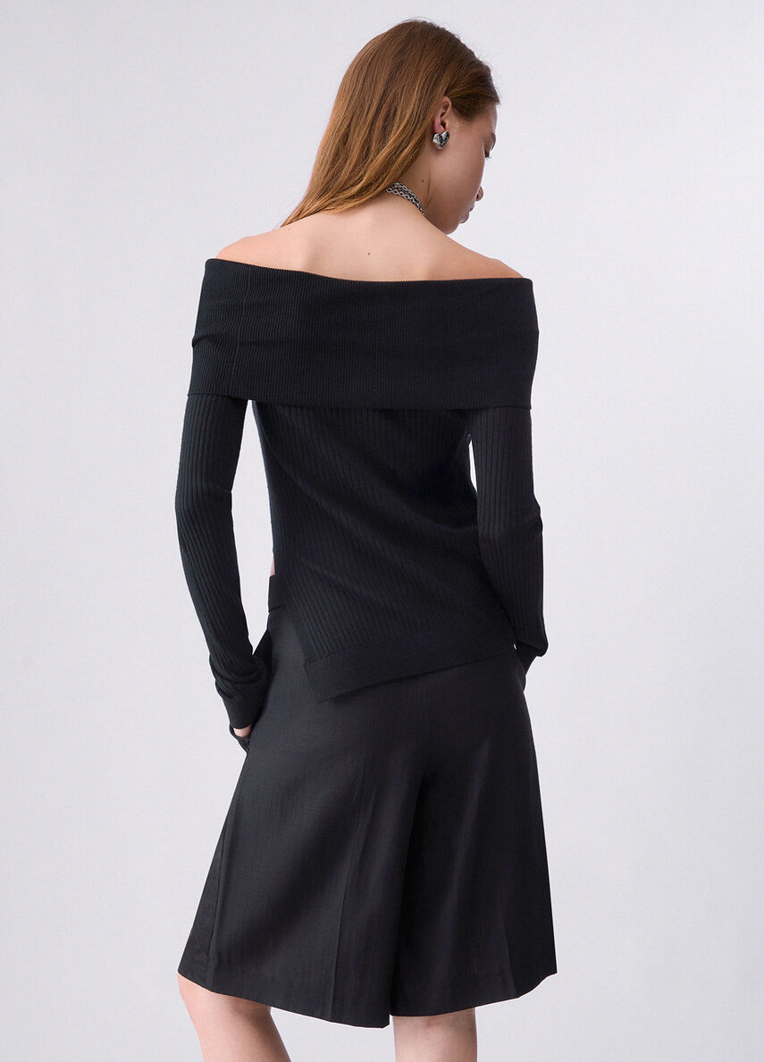 Liu Jo Maglia in lana con scollo bardot