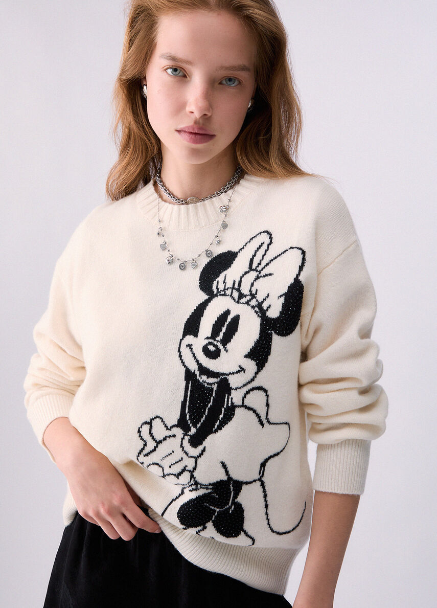 Liu Jo Maglia jacquard in lana Mrs Mouse