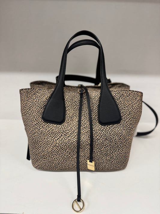 Borbonese Bauletto nero/naturale