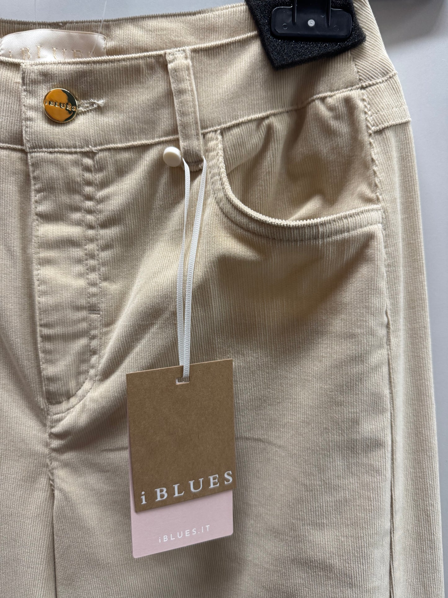 iBlues PANTALONI IN VELLUTO Panna Martin