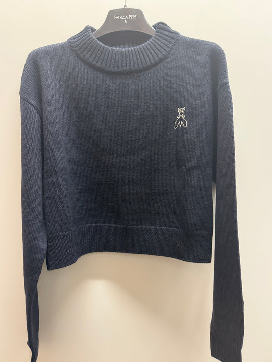 Patrizia pepe Maglione  Logo sul retro blu