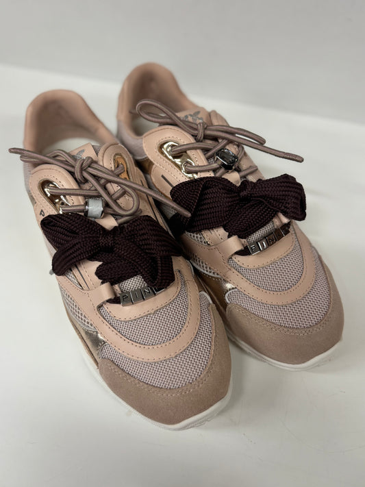 Pinko Sneakers con lacci doppi e applicazioni light rose