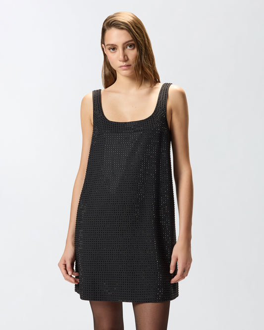 Pinko Abito Aroa corto full strass