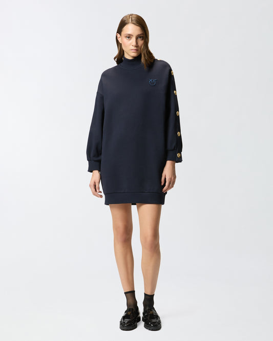 Pinko Maxi maglia in felpa con bottoni blu