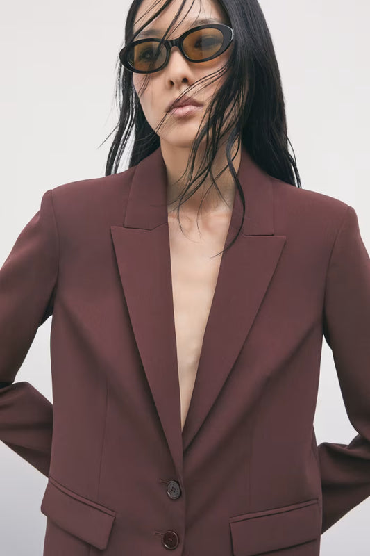 Patrizia Pepe Blazer fluido stretch a due bottoni