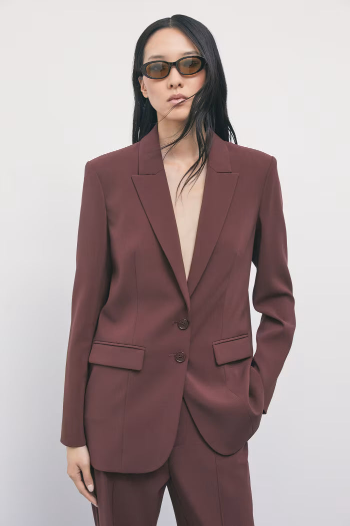 Patrizia Pepe Blazer fluido stretch a due bottoni