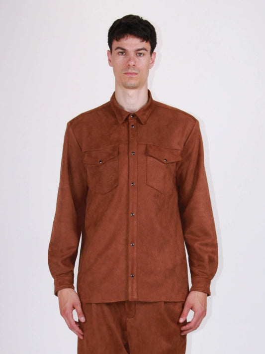 Berna Camicia western scamosciata