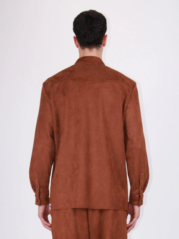 Berna Camicia western scamosciata