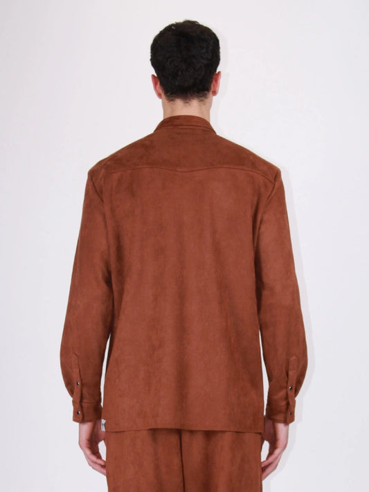 Berna Camicia western scamosciata