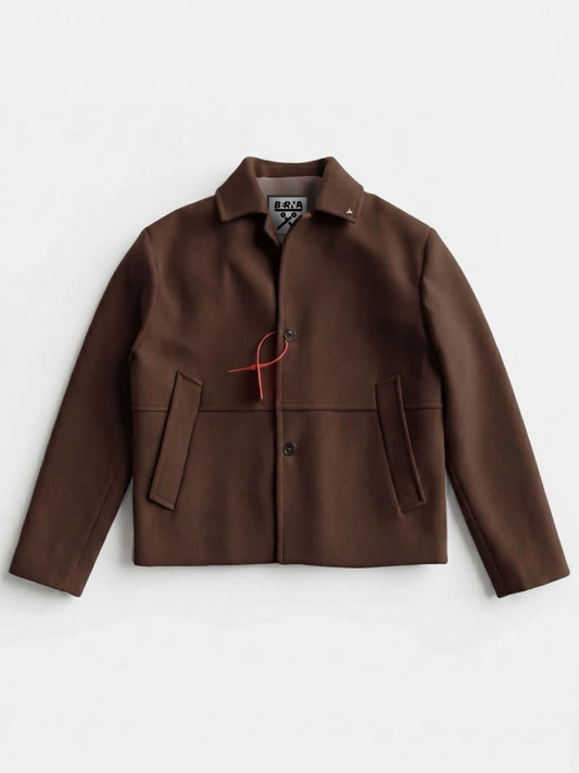 Berna Uomo Cappotto monopetto cropped fit