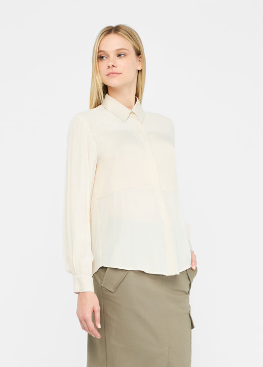 Liu Jo Camicia Camicia in crêpe de chine Inserti in raso ton sur ton Chiusura con bottoni nascosti