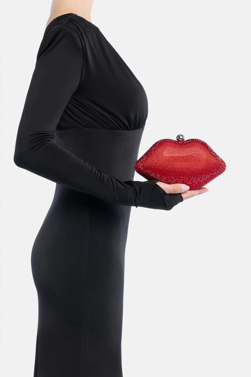 Twentyfourhaitch CLUTCH BOCCA YLENOR ROSSA
