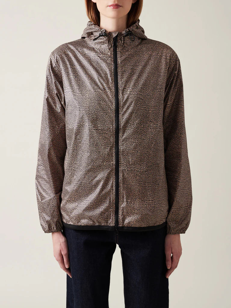 Borbonese Giacca Antivento di Tessuto Riciclato OP naturale