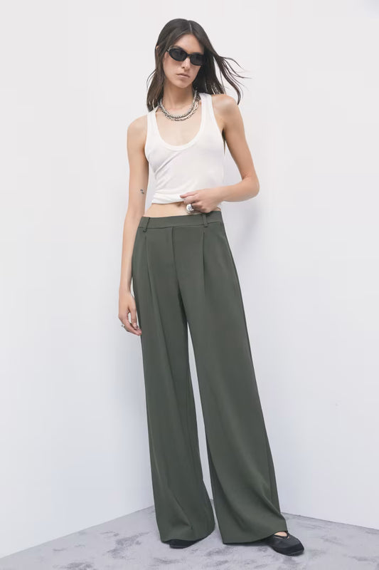 Patrizia Pepe Pantaloni palazzo con pinces