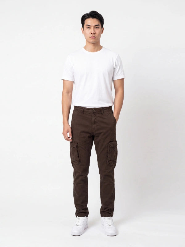 Berna uomo Pantalone cargo con orli effetto used