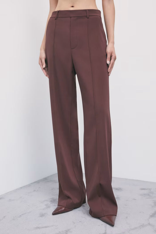 Patrizia Pepe Pantaloni sartoriali wide leg a vita bassa