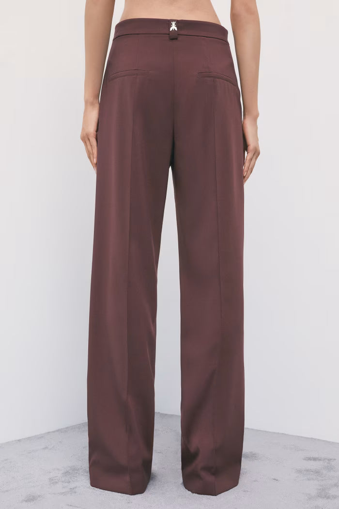Patrizia Pepe Pantaloni sartoriali wide leg a vita bassa