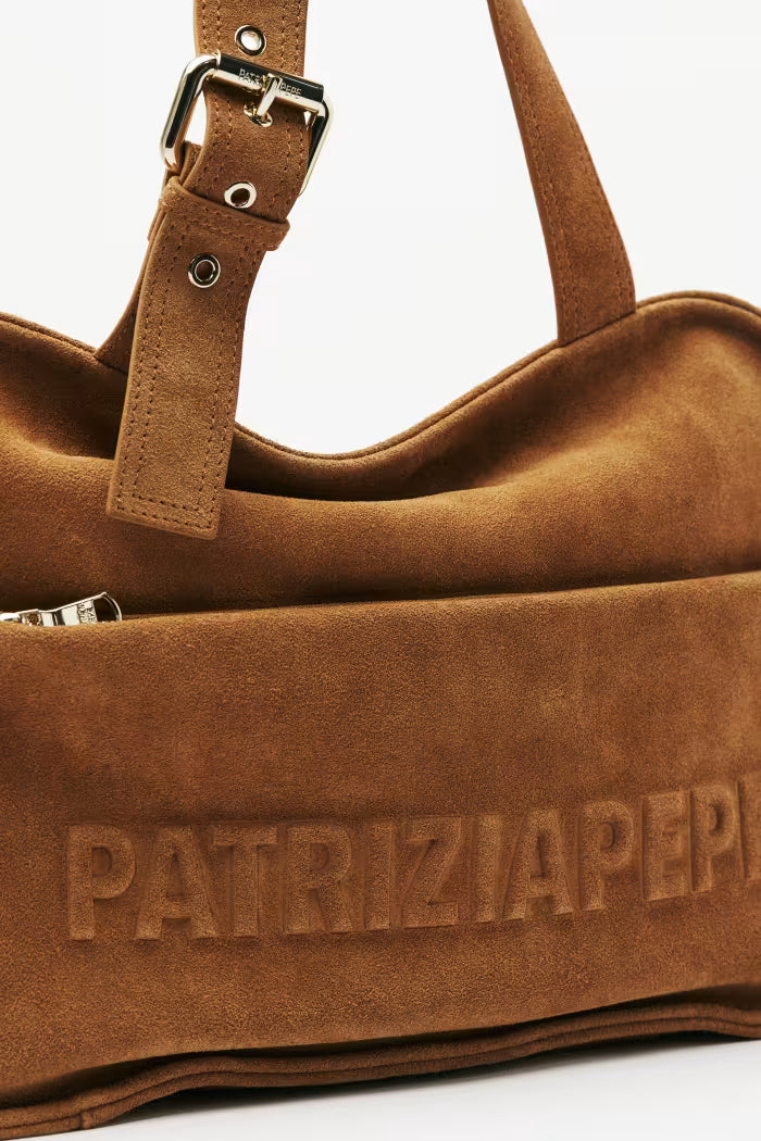 Patrizia Pepe Borsa Shopping (IM)PERFECTION in suede